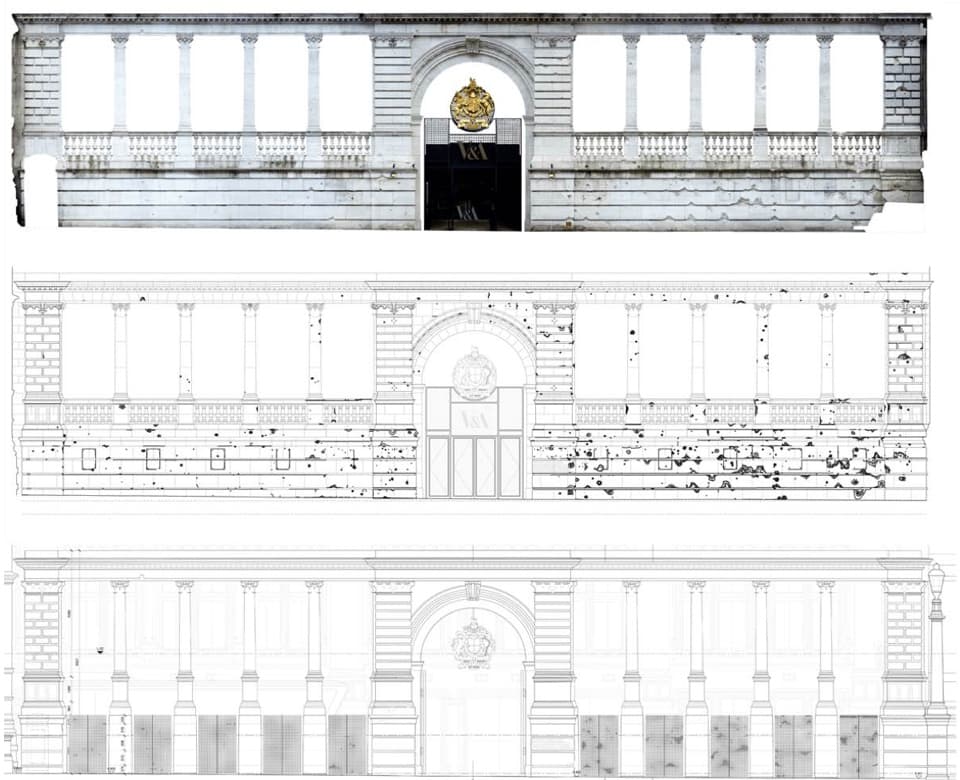 Aston Webb Screen gates design for new courtyard